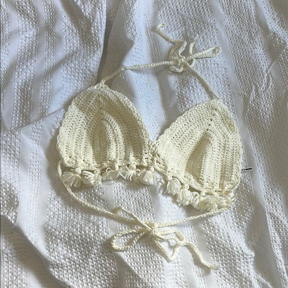 Fashion Nova White Crochet Bikini Set - Picture 4 of 6